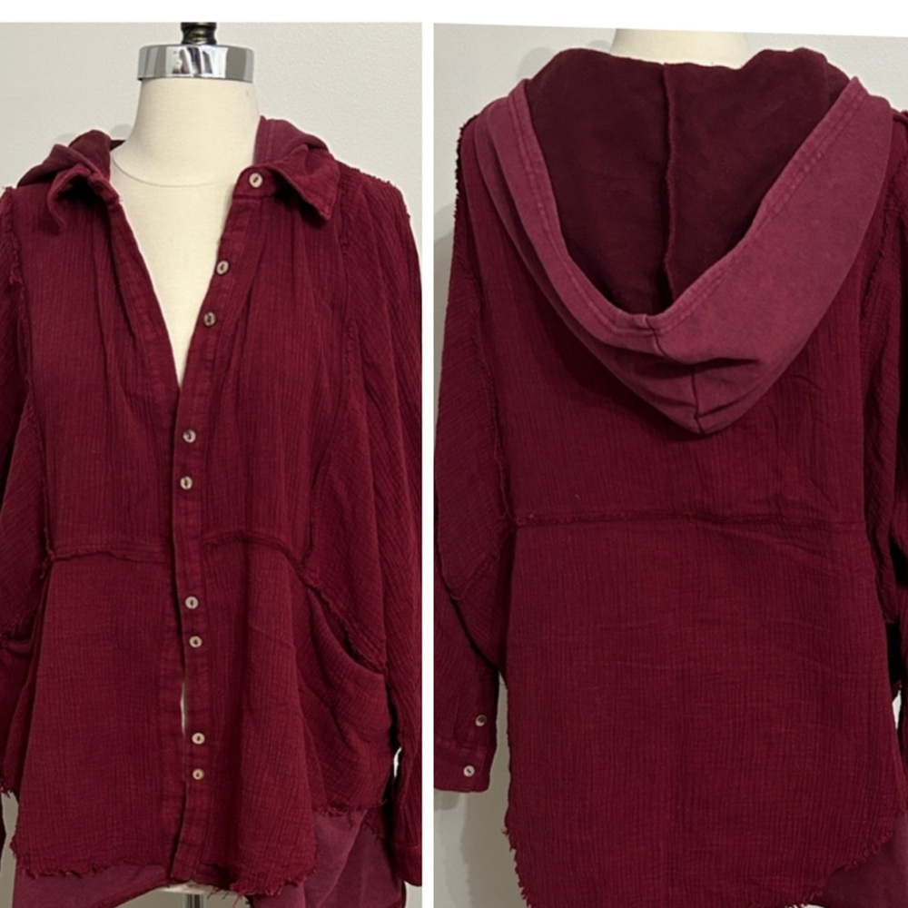 NWOT Oli & Hali Adrie Kat Hoodie double POCKETS! hoodie top jacket size: multi